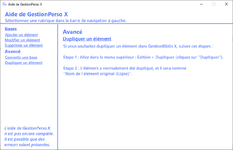 Featured image of post GestionPerso X: The version 1.6.2.2101 is now available