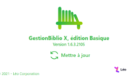 Featured image of post GestionBiblio X Basic: The version 1.6.3.2105 is now available