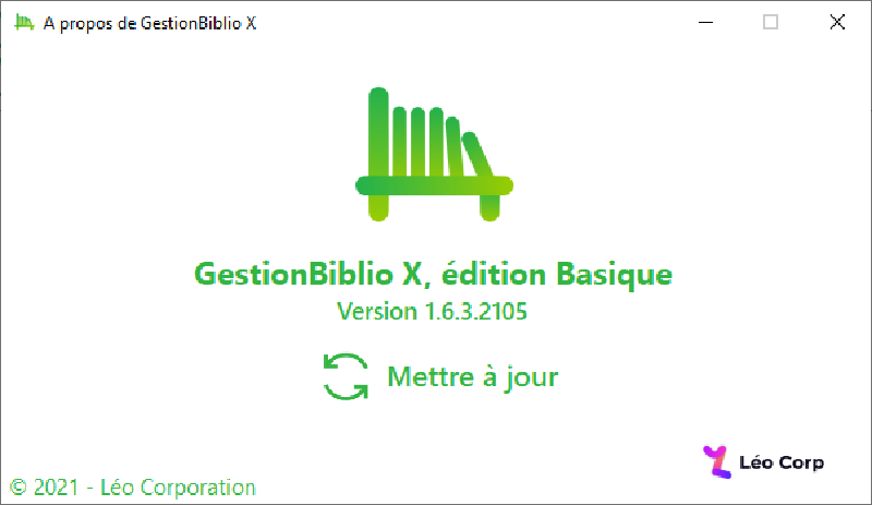 Featured image of post GestionBiblio X Basic: The version 1.6.3.2105 is now available