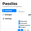 Passliss: The version 1.6.0.2108 is now available