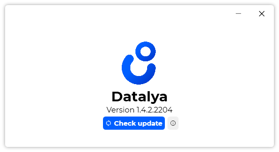 The “About” dialog of Datalya
