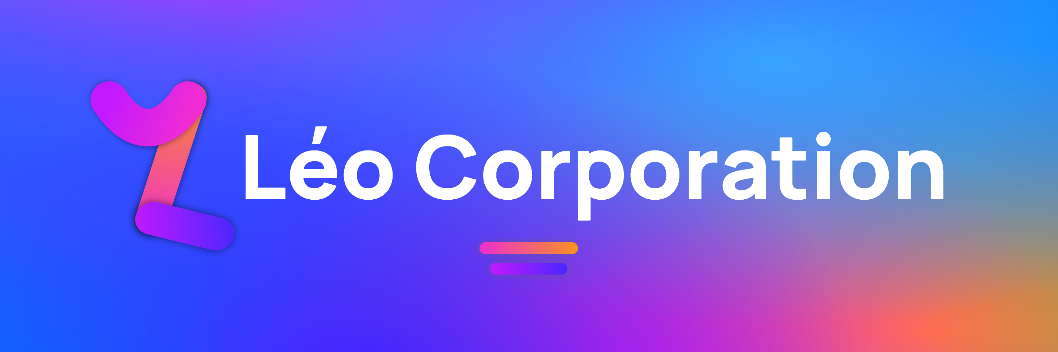 The Léo Corporation logo, updated with the new Hauora font.