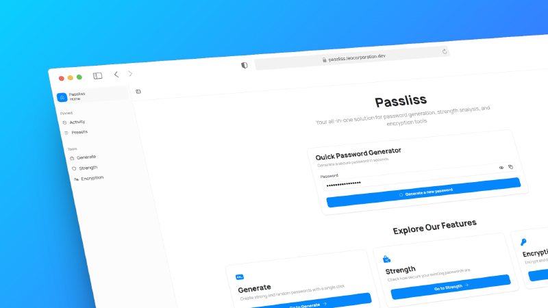 Featured image of post Passliss: Version 5.1.0.2507 is now available